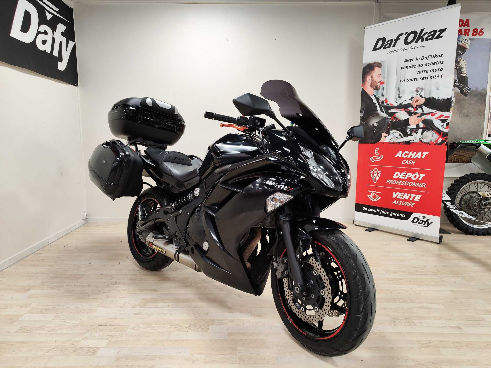 Kawasaki ER-6 F ABS 2012 HD vue 3/4 droite