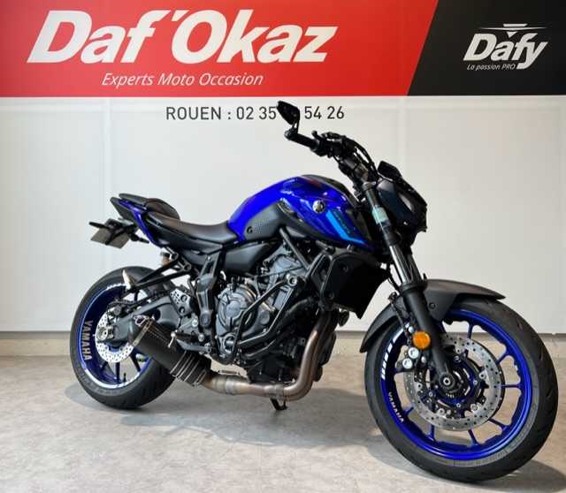 Yamaha MT-07 ABS 2021 HD vue 3/4 droite