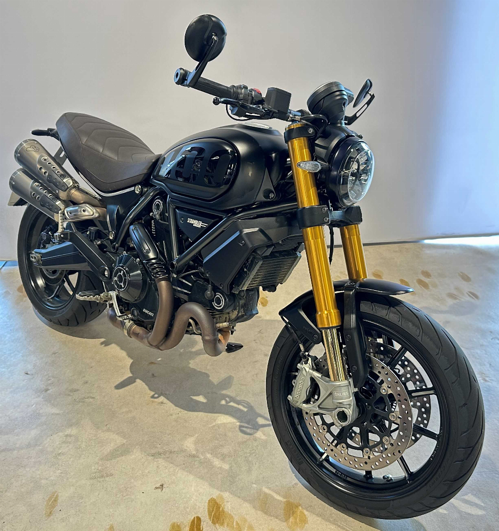 Ducati 1100 Scrambler Pro 2020 vue 3/4 droite