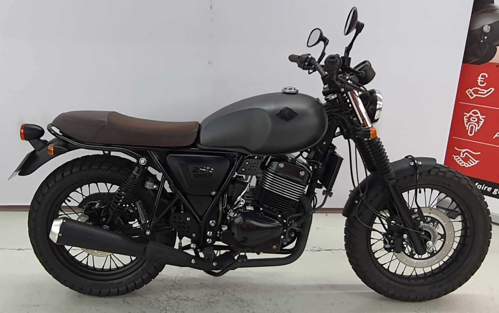 Archive Motorcycle Scrambler 250 Scrambler AM 90 Black Mat 2020 vue gauche