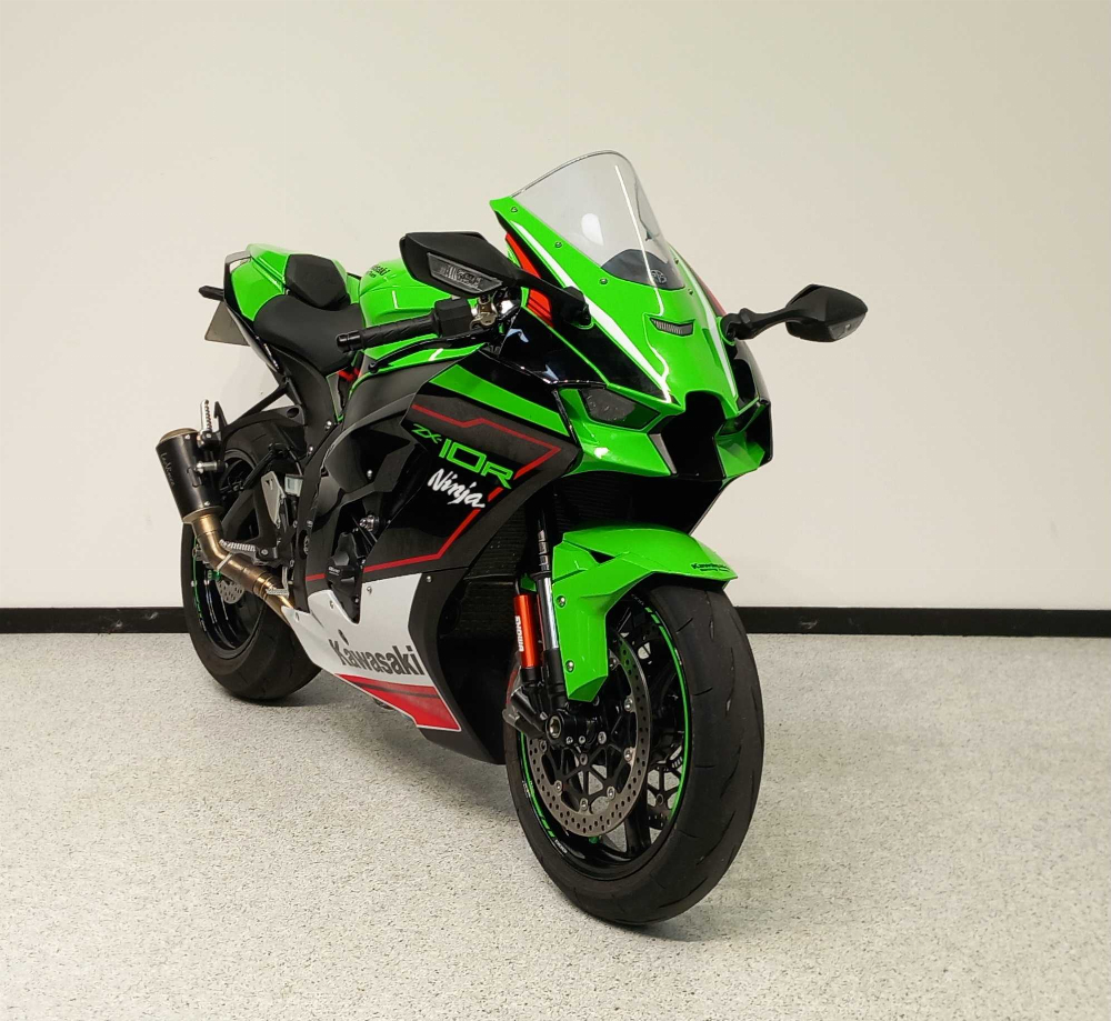 Kawasaki ZX-10R Ninja 2021 vue 3/4 droite