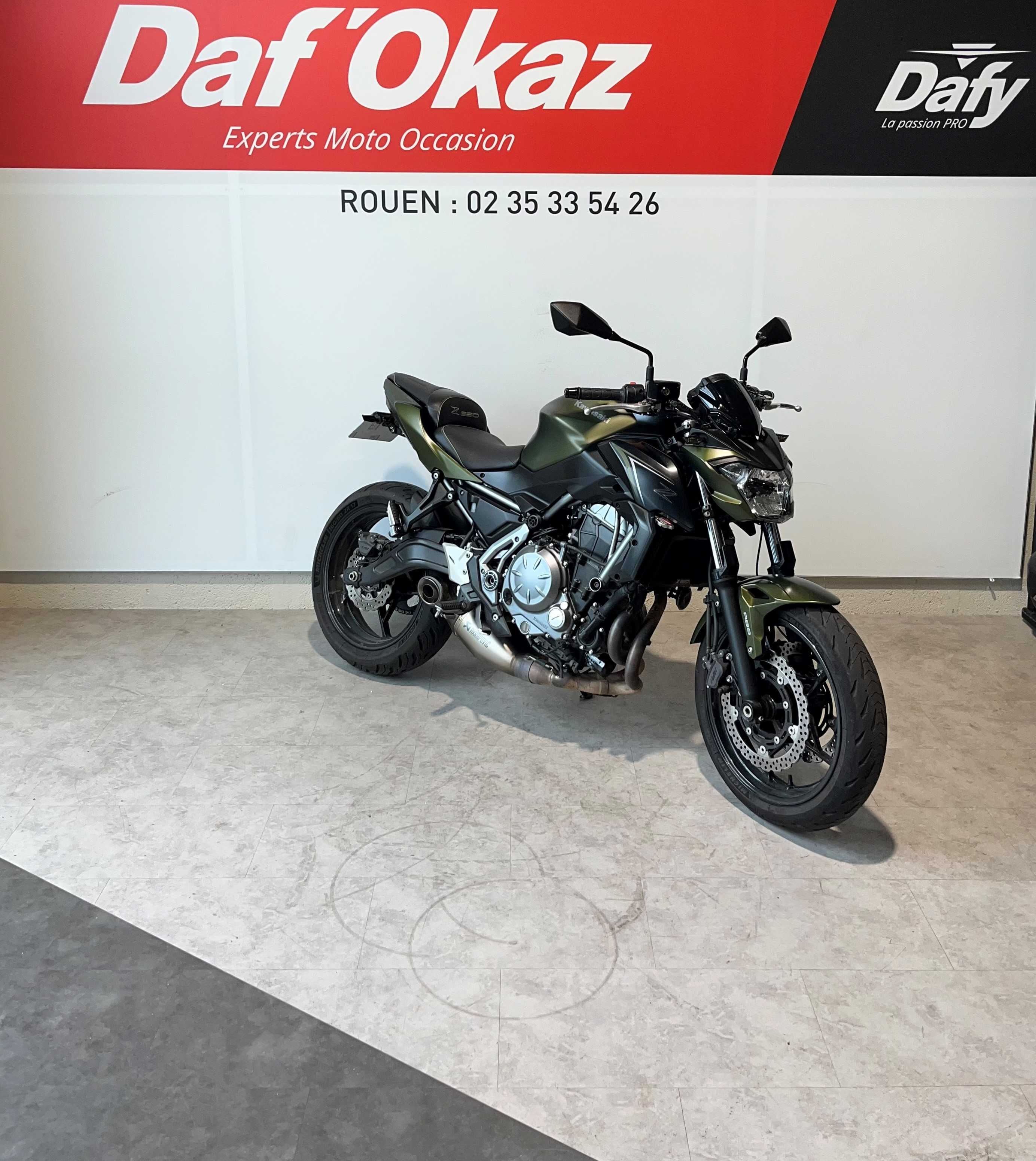 Kawasaki Z 650 2019 HD vue 3/4 droite