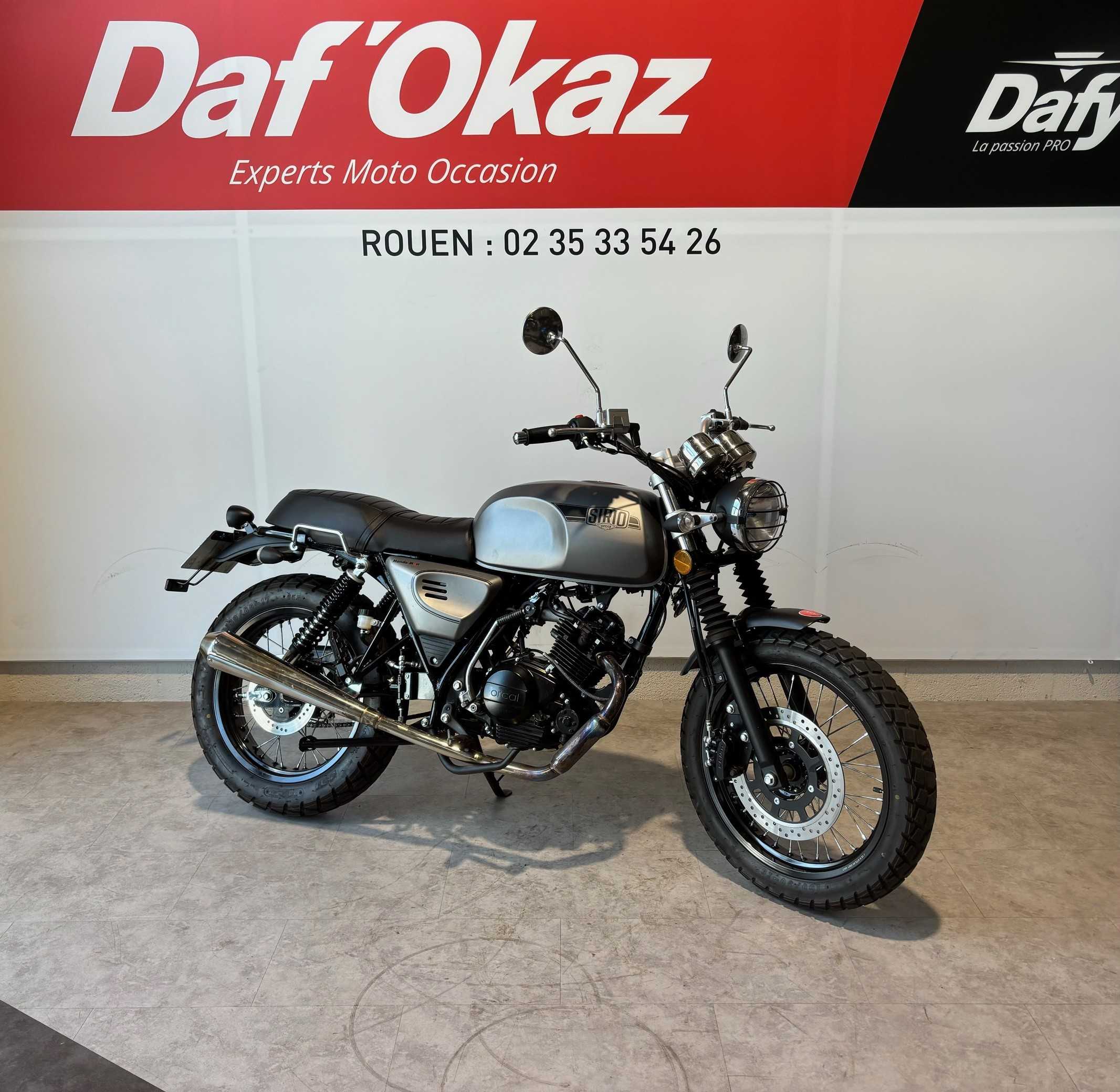 Orcal SIRIO 125 2022 HD vue 3/4 droite