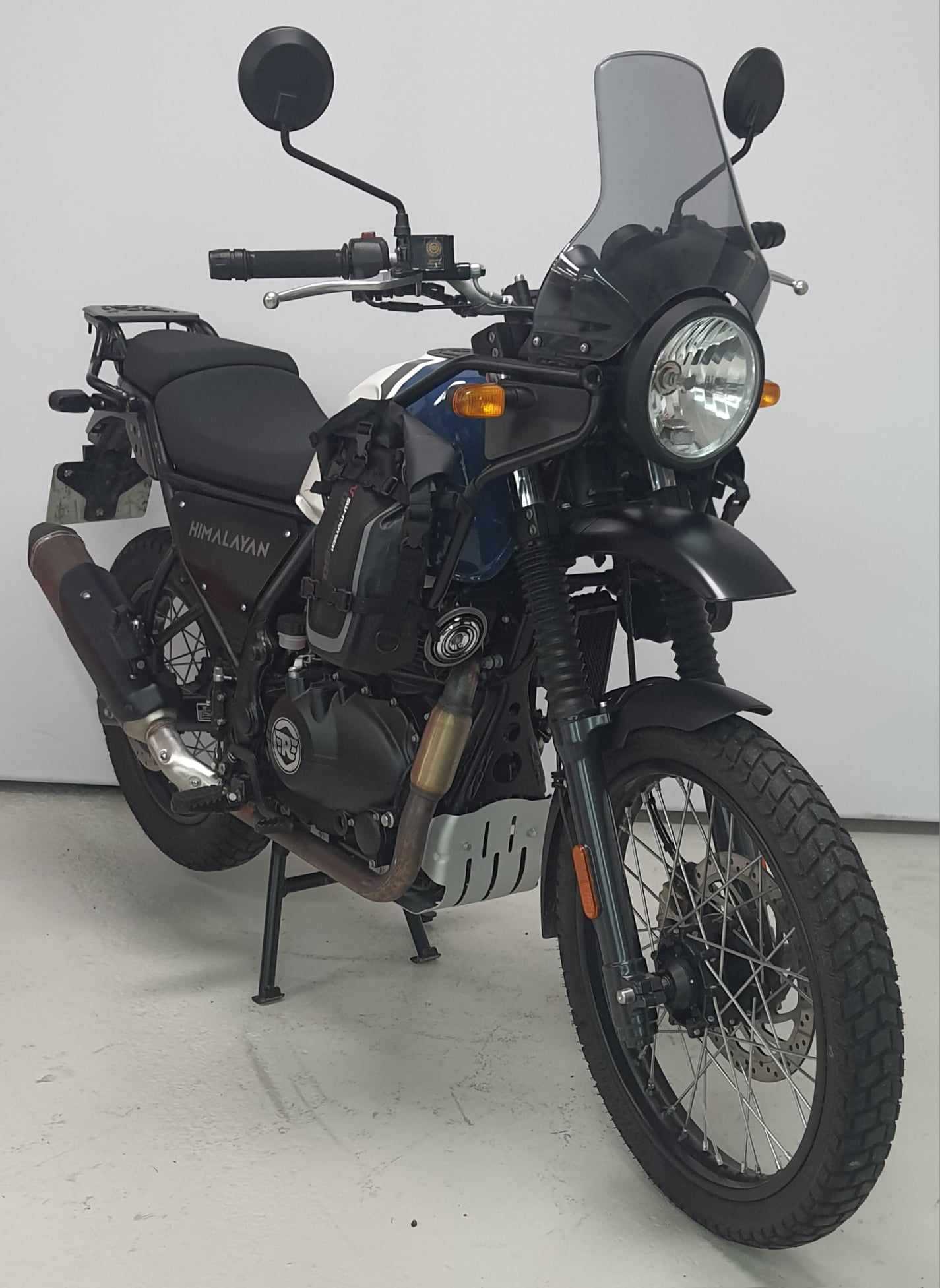 Royal Enfield HIMALAYAN 410 HIMALAYAN 410 (LAKE BLUE) 2021 HD vue 3/4 droite