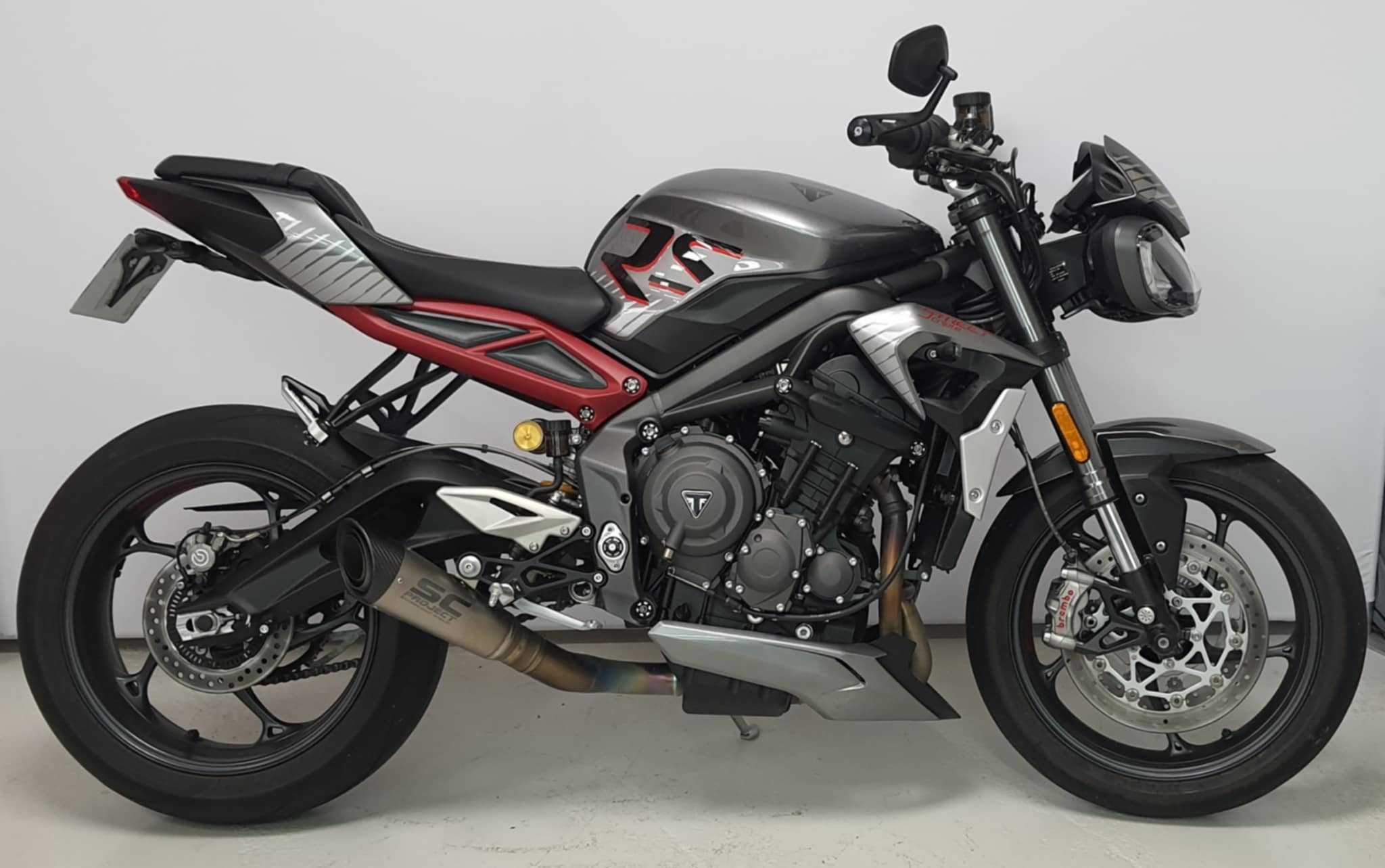 Triumph 765 Street Triple RS 2021 HD vue gauche