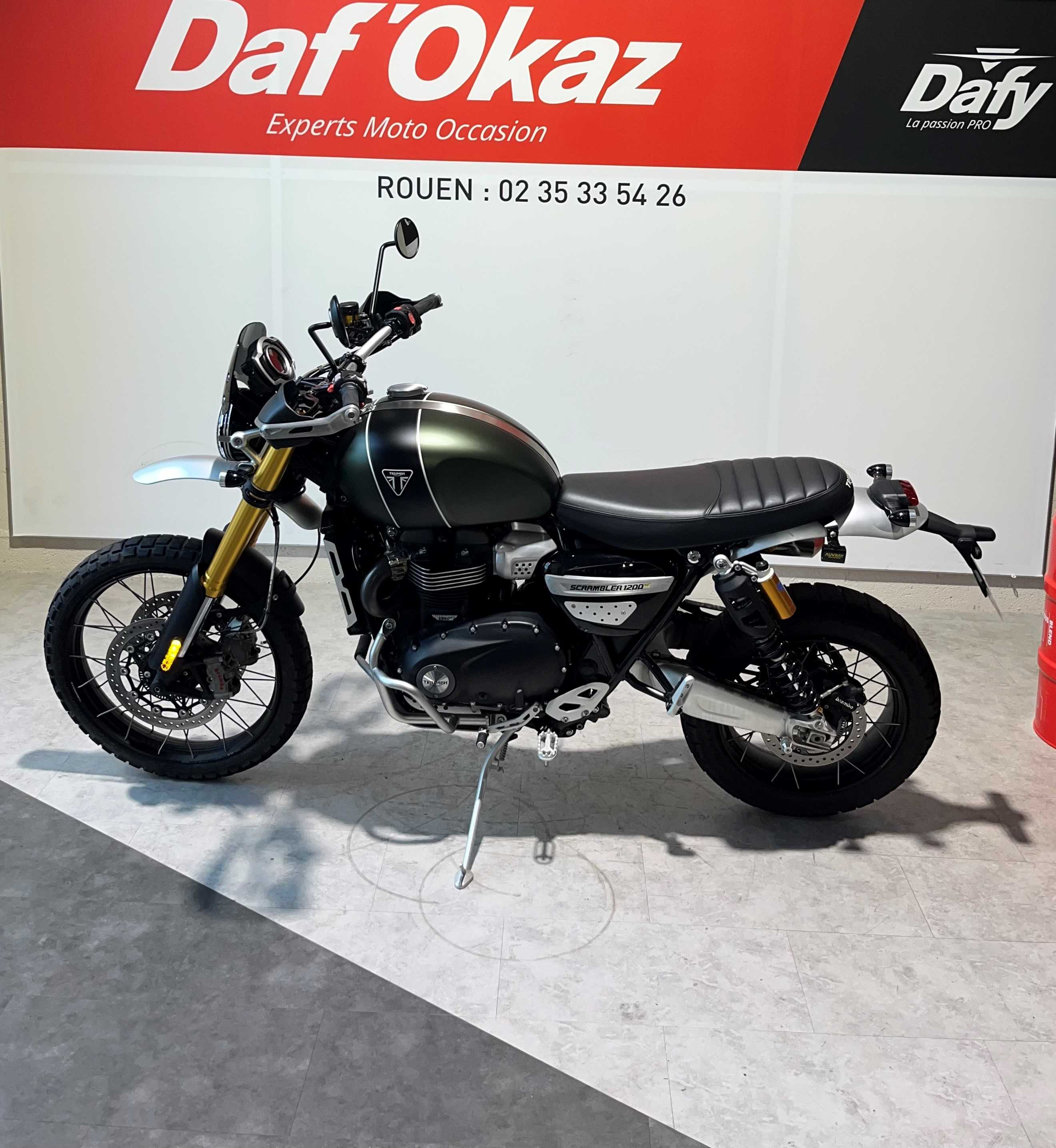 Triumph 1200 Scrambler XE 2021 HD vue gauche