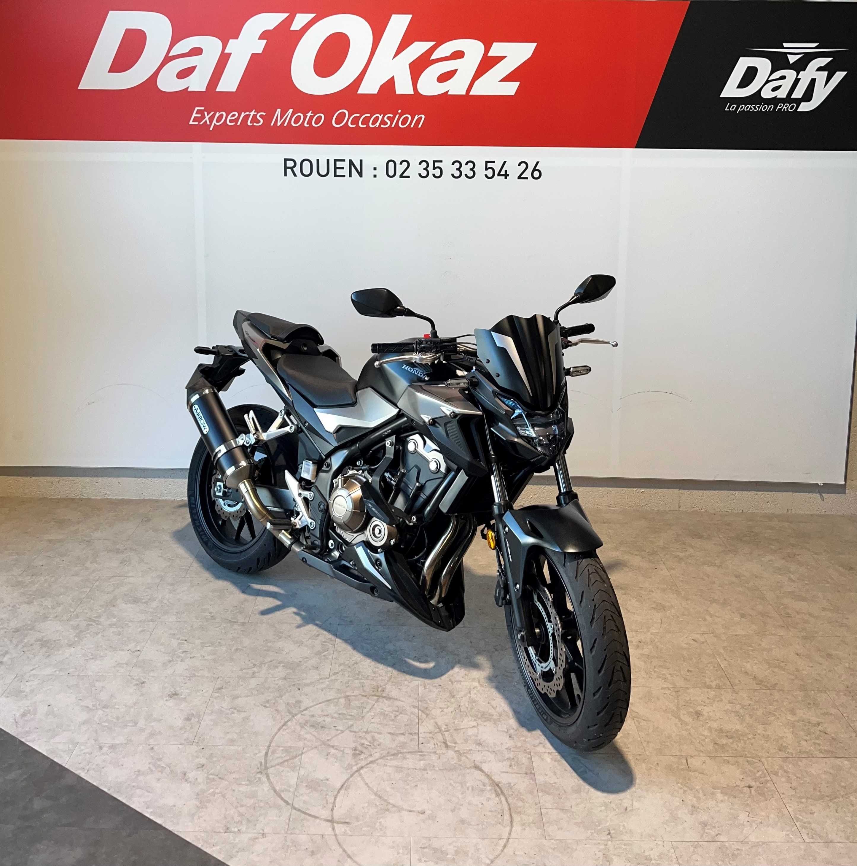 Honda CB 500 F ABS 2019 HD vue 3/4 droite