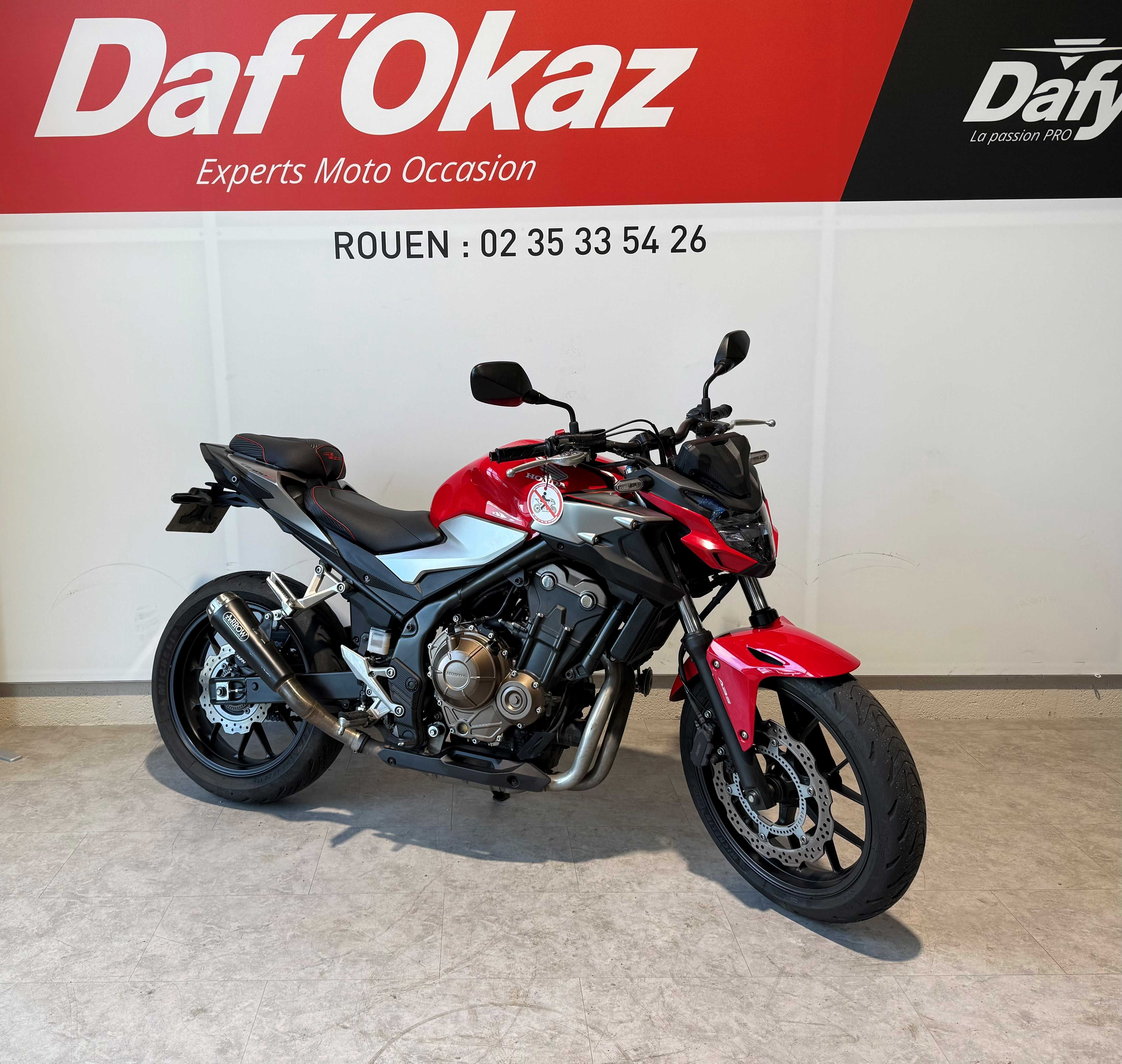 Honda CB 500 F ABS 2019 HD vue 3/4 droite